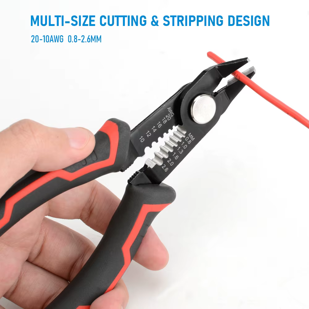 Pince à dénuder multifonctionnelle, outils coupe-dénudage automatique, sertissage de fil de câble, outils de réparation d'électricien