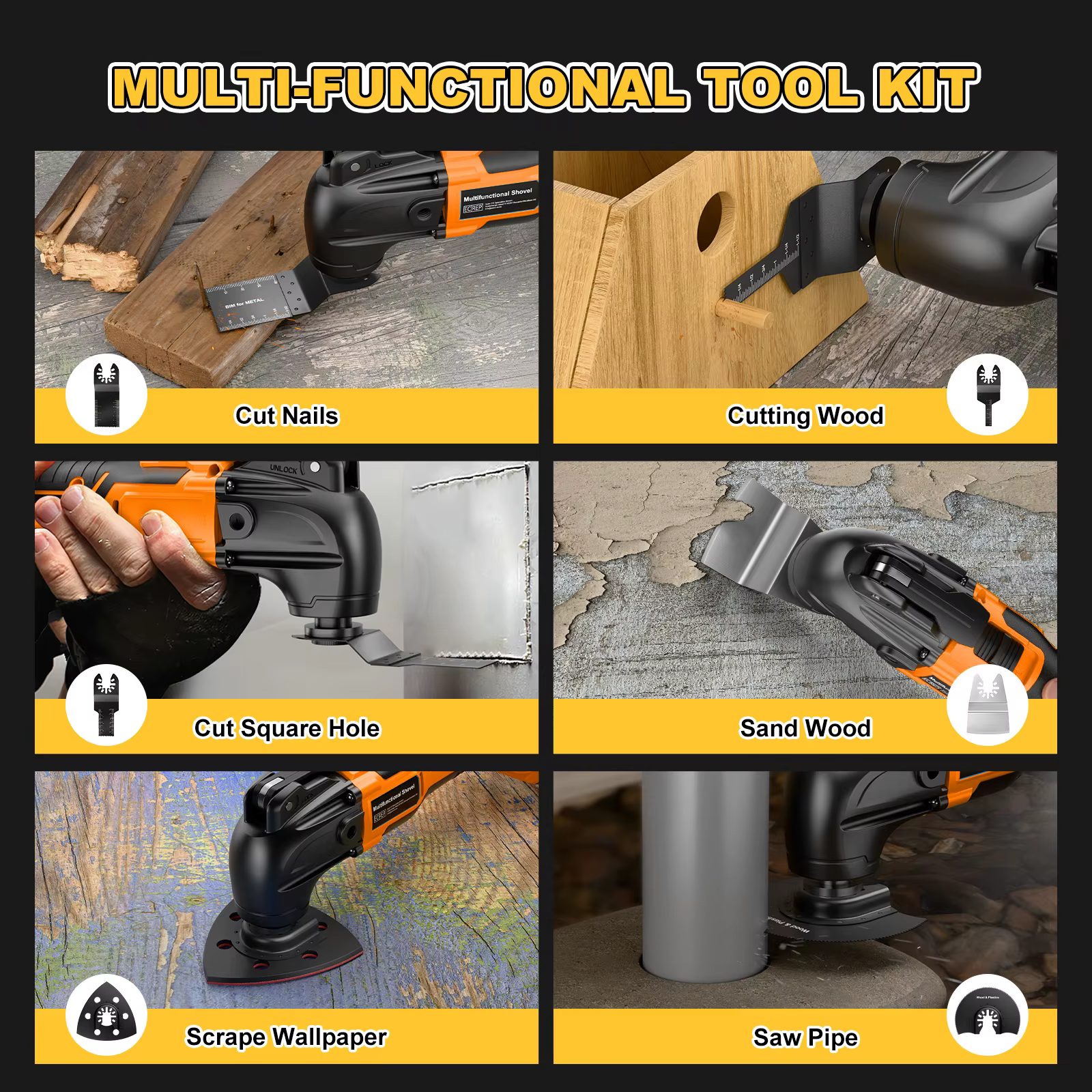 Outil oscillant sans fil Nananuu