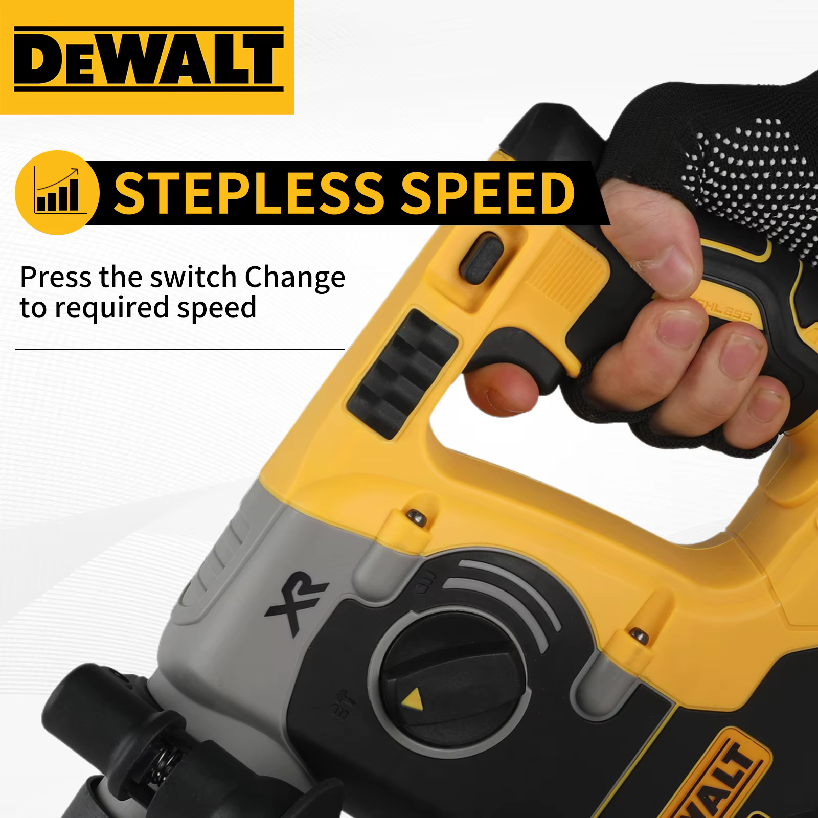 DEWALT DCH273 perceuse à percussion rotative 18 V/20 V MAX SDS sans brosse 1 pouce PLUS perceuse à percussion pour le travail du bois en forme de L (sans batterie)