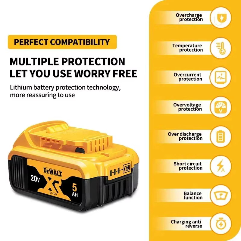 Batterie de remplacement originale Dewalt 18V 5.0Ah