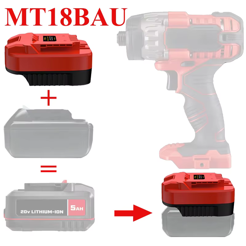 Convertisseur MT18BAU pour outils Bauer 20v