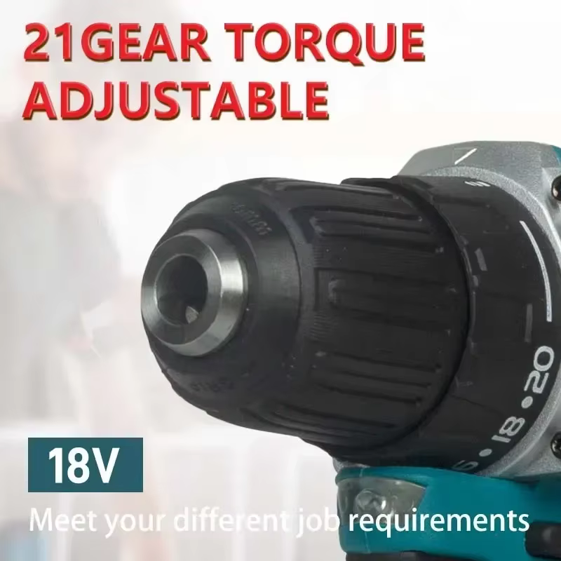 Perceuse-visseuse sans fil Makita DDF487 18V, outil électrique sans balais, compatible avec le système de batterie Makita 18V