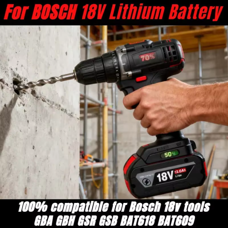 Vente Flash! Batterie Li-ion Bosch 18V 12.0Ah - Qualité allemande