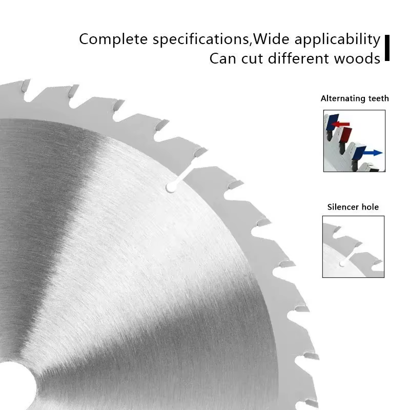Lame de scie circulaire pour bois TCT de 185 mm avec 20/40/80T et une ouverture