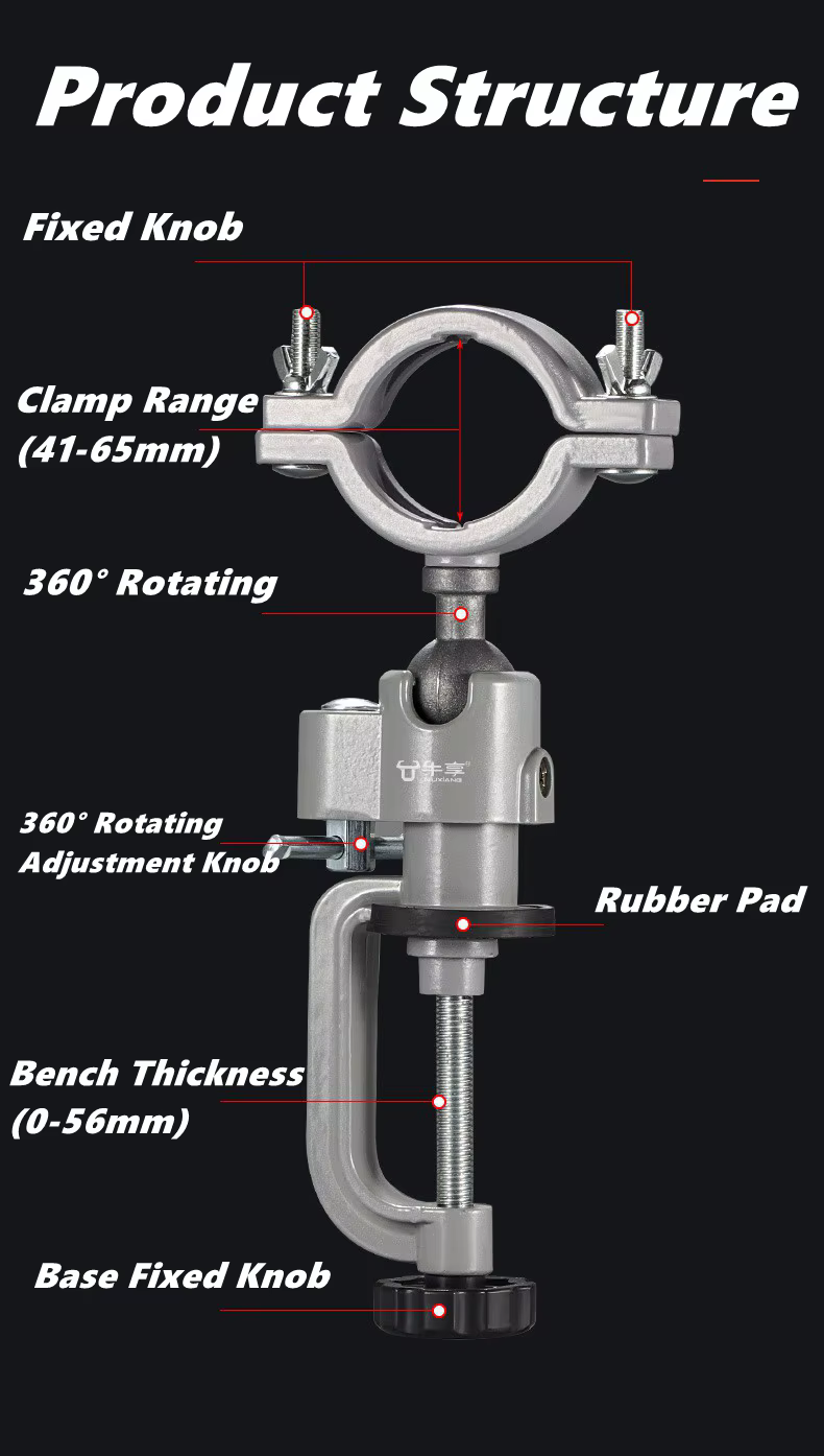 360 ° Étau de Table rotatif