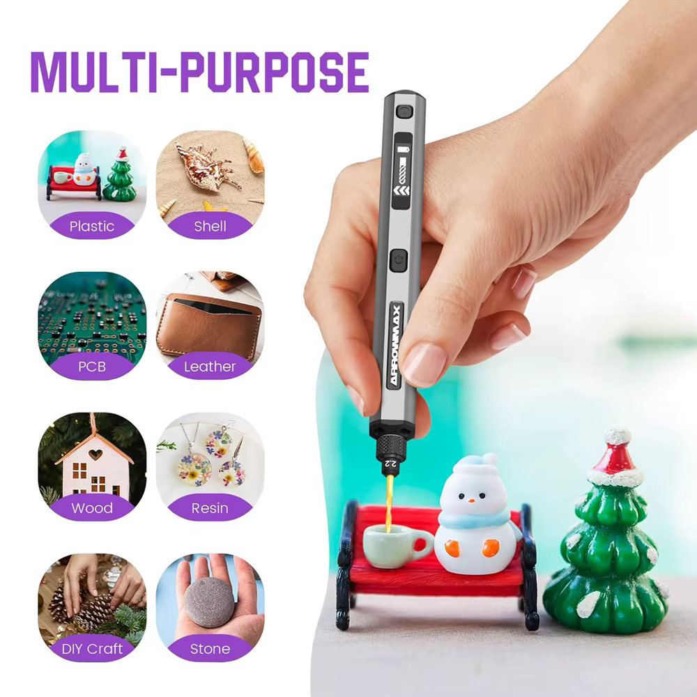 ARROWMAX Mini perceuse électrique rotative sans fil rechargeable pour artisanat