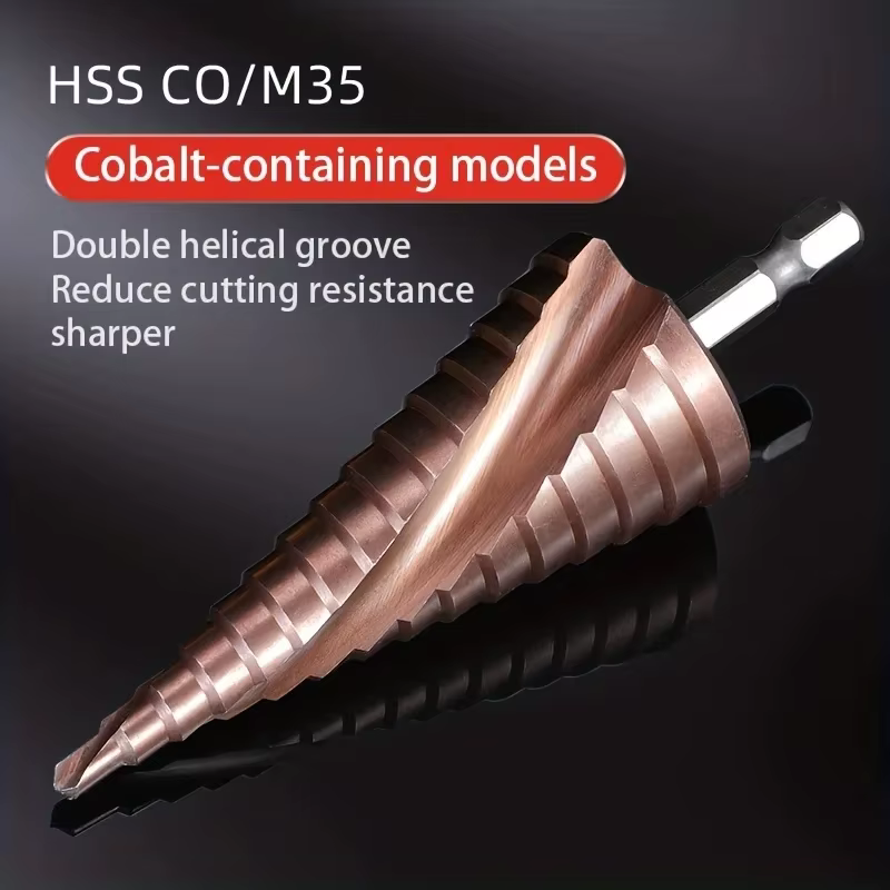 Rafford 4-12/4-20/4-32mm M35 foret étagé en Cobalt conique HSS-CO HSS