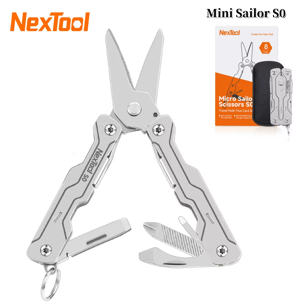 8 en 1 Mini ciseaux de marin S0 Micro multi-outils tournevis