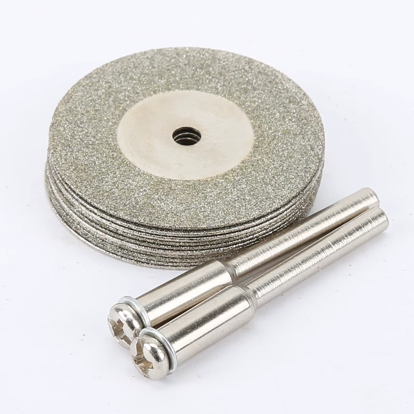 10 pièces/ensemble disques de coupe 30mm + 2 arbre d'arbre lame