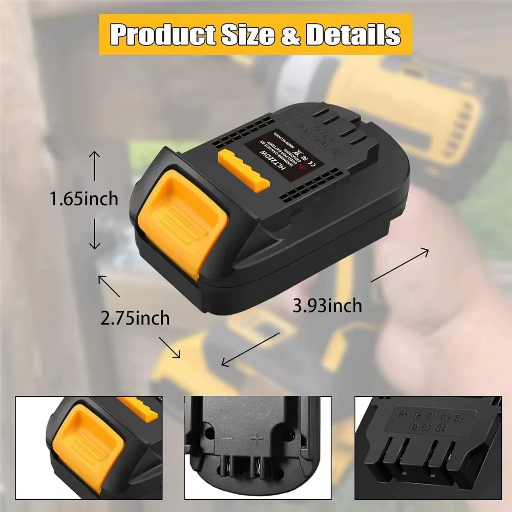 Adaptateur HLT22DW pour outil Hilti vers outil Dewalt 20V