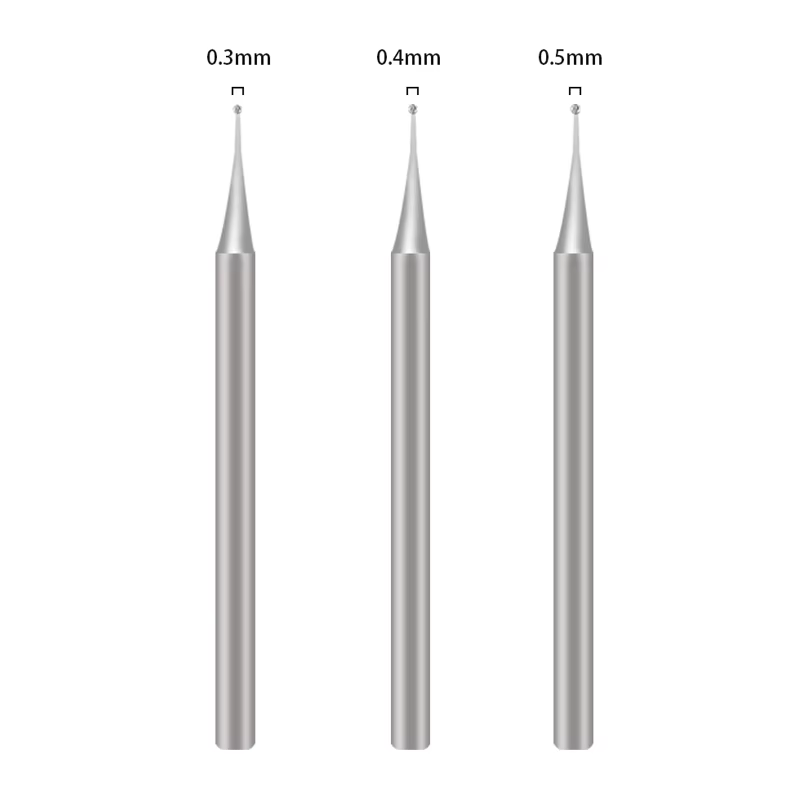 1/3 pièces pointes de stylo de meulage de précision 0.3MM 0.4MM 0.5MM foret universel à 2.35mm