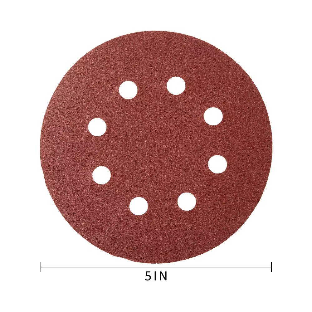 100 pièces 125MM rond papier de verre disque ponceuse