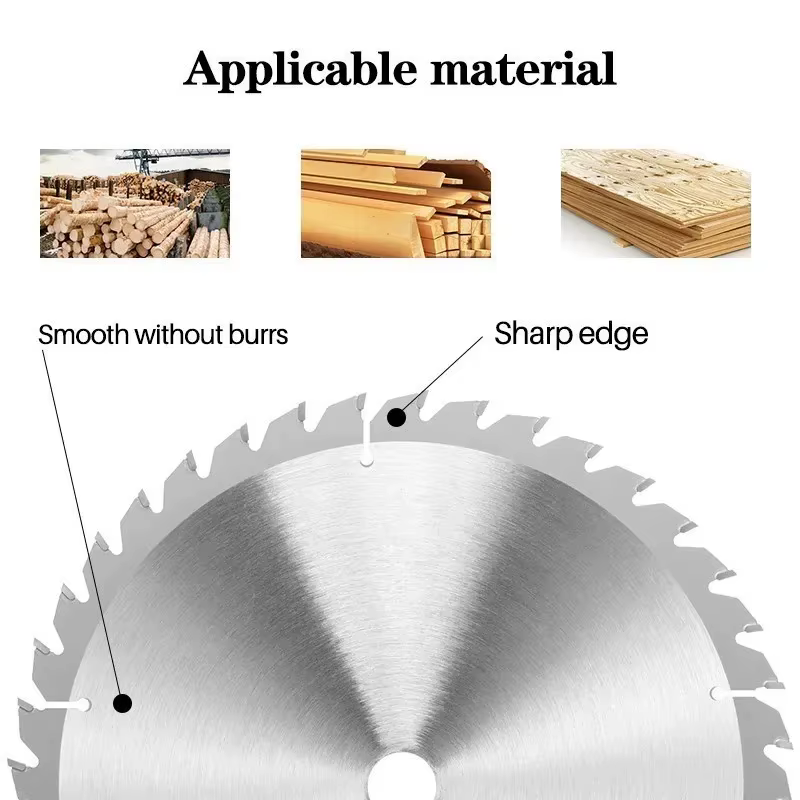 Lame de scie circulaire pour bois TCT de 185 mm avec 20/40/80T et une ouverture