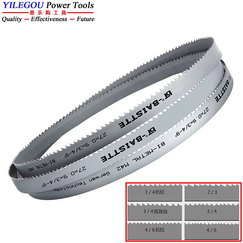 2160 2360 2460 2560 2720 2930mm M42 lames de scie à ruban bi-métal 19x0.9mm lame