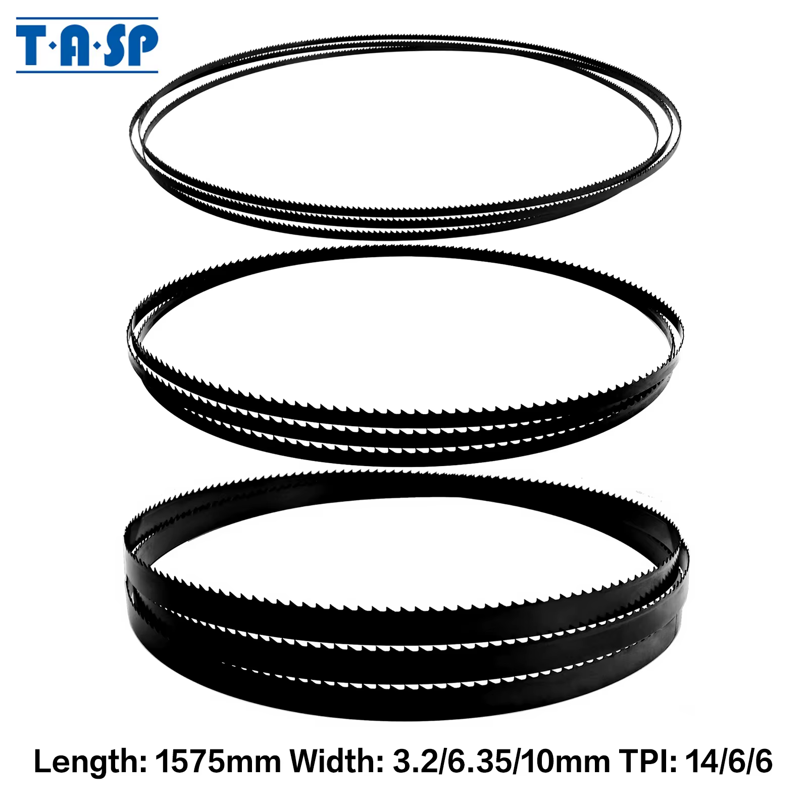 TASP Lot de 3 lames de scie à ruban de 1575 mm