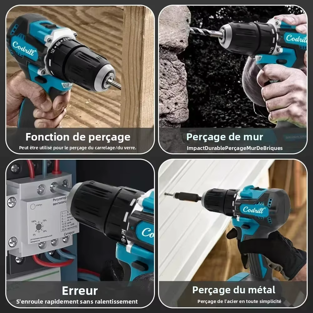 Makita 100% Original DDF487 Perceuse-visseuse sans fil 18V