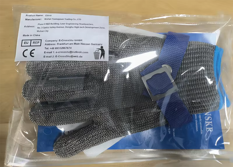 Gants de sécurité Anti-coupure en acier inoxydable