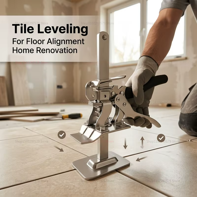 Outil de levage manuel facile à utiliser, bras élévateur pour carrelage, panneaux de porte, réglage de hauteur de cloisons sèches, outil de levage de carrelage pour la construction