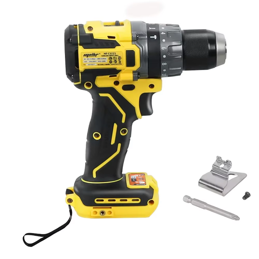 Mellif perceuse à percussion sans balais 20V - couple maximum de 85N.m et mode Turbo 30