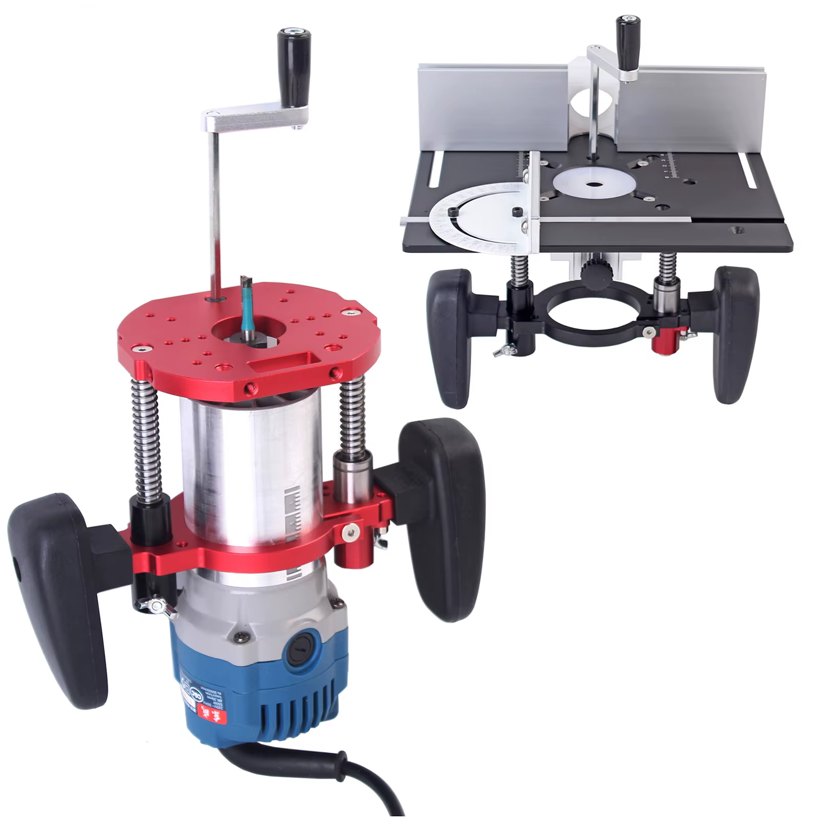 Base de routeur plongeante pour machine de coupe