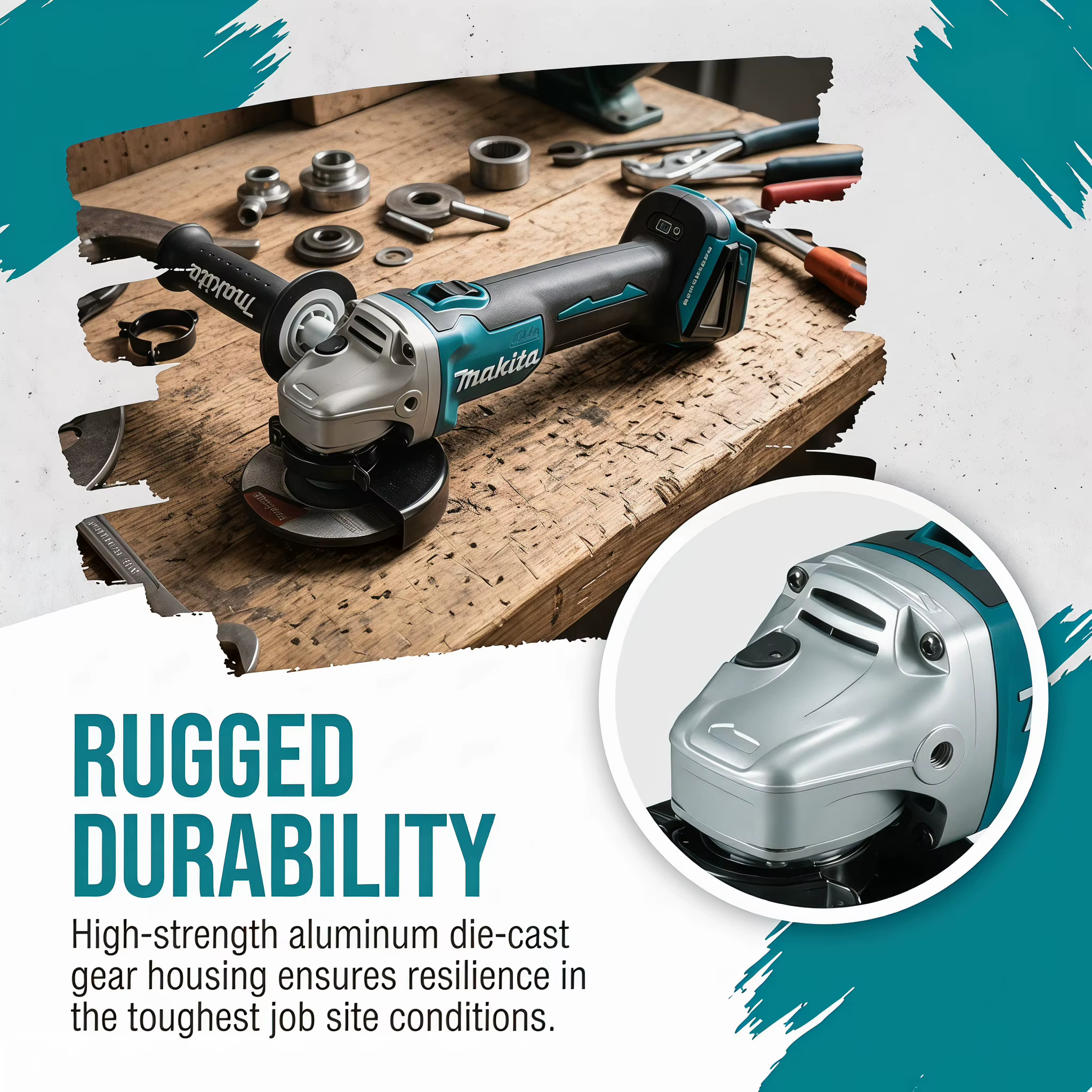 Meuleuse d'angle sans fil Makita DGA404 18V 6.0Ah 125mm
