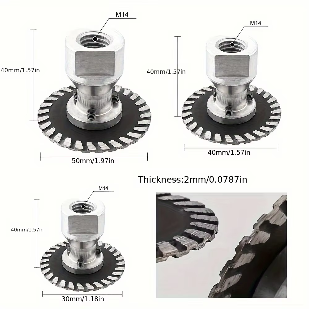 Disque de coupe de précision Φ 30/40/50 * M14 pour mini-meuleuse d'angle