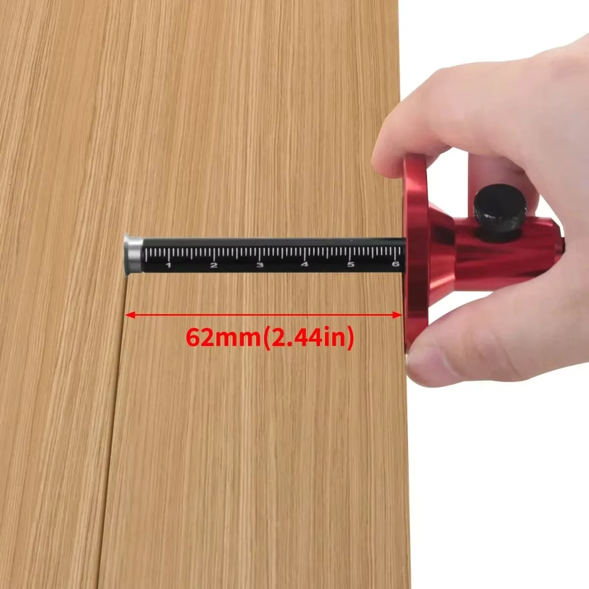 Outil de traçage et de marquage pour le travail du bois avec échelle en pouces et en mm pour dessiner des lignes