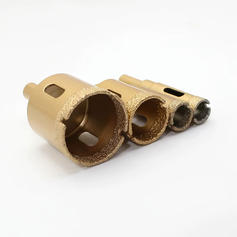 Forets à noyau de diamant 6-35mm, Kit de scie cloche brasée sous vide pour carreaux de porcelaine/céramique/marbre, ensemble d'outils de perçage 12 pièces
