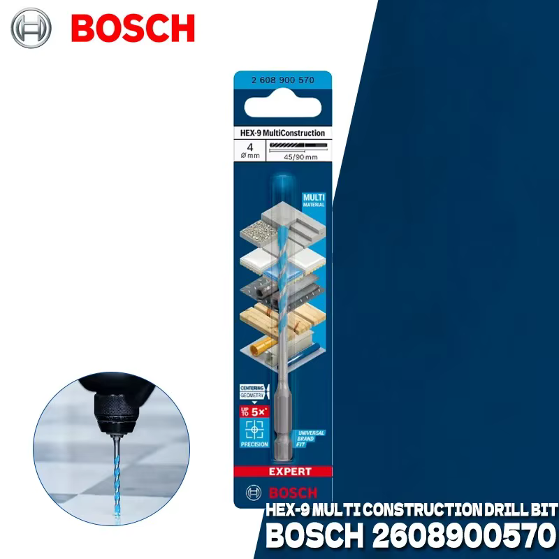 BOSCH 2608900570 EXPERT HEX-9 foret multi-construction pour perceuse à percussion 4 MM