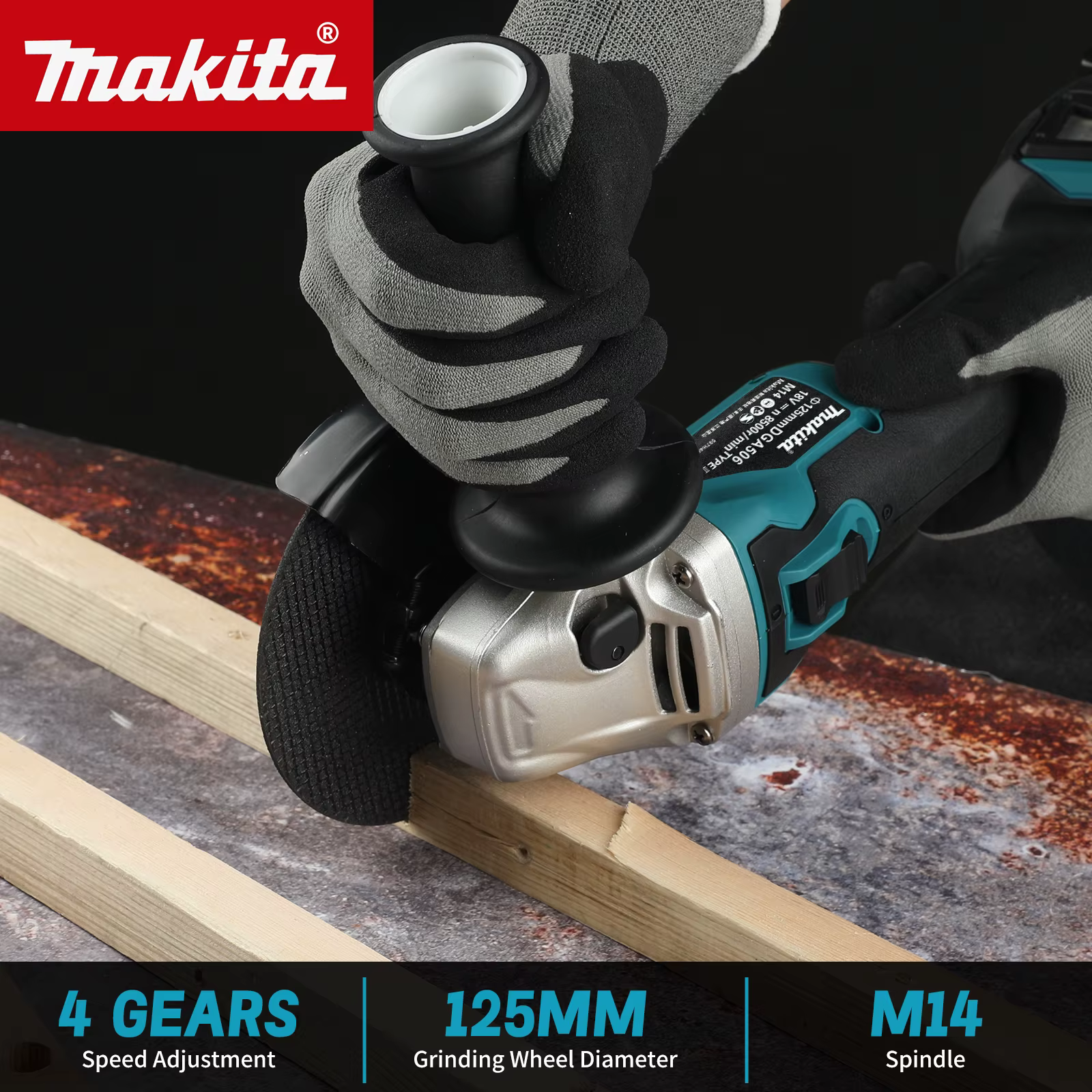 Meuleuse d'angle électrique Makita DGA506 18V 125mm 2026