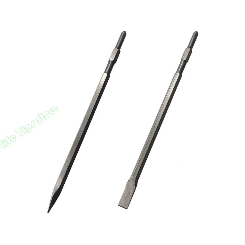 G5AB 600mm burin électrique marteau perforateur pointe rainurée ciseau plat outil à main pour béton brique mur roche accessoires