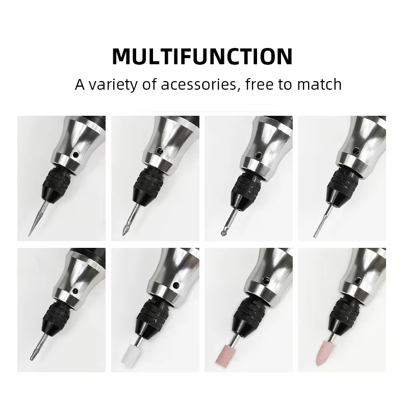 Mini perceuse électrique sans fil 3.7V, meuleuse graveur stylo meuleuse mini perceuse électrique outil lointain rectifieuse 35W