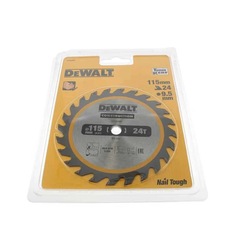 DEWALT DT20420 lame de scie circulaire sans fil encadrement 115mm x 9.5mm 24T menuiserie professionnel coupe tranchante accessoires d'outils électriques