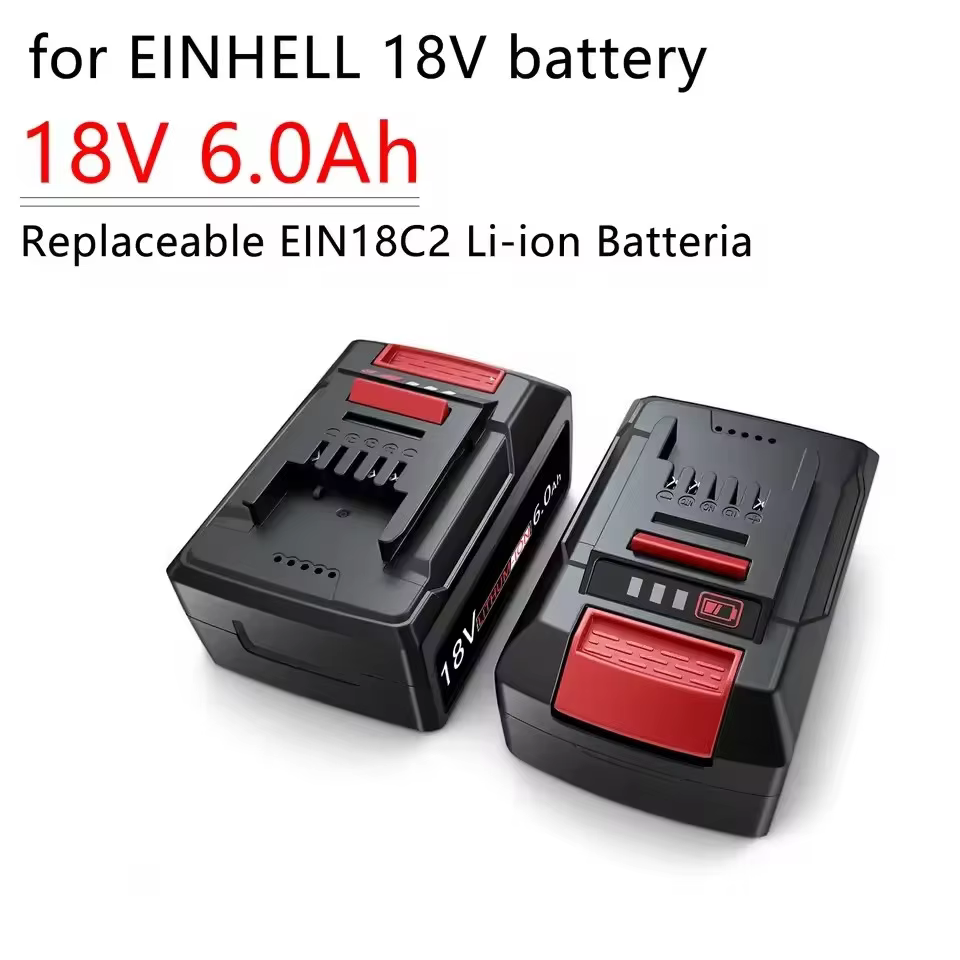 Batterie de remplacement Li-ion 18V 6.0 Ah 4511395 pour EINhell 4511481 4511396 PXC AXXIO GE-LC 18 Li série