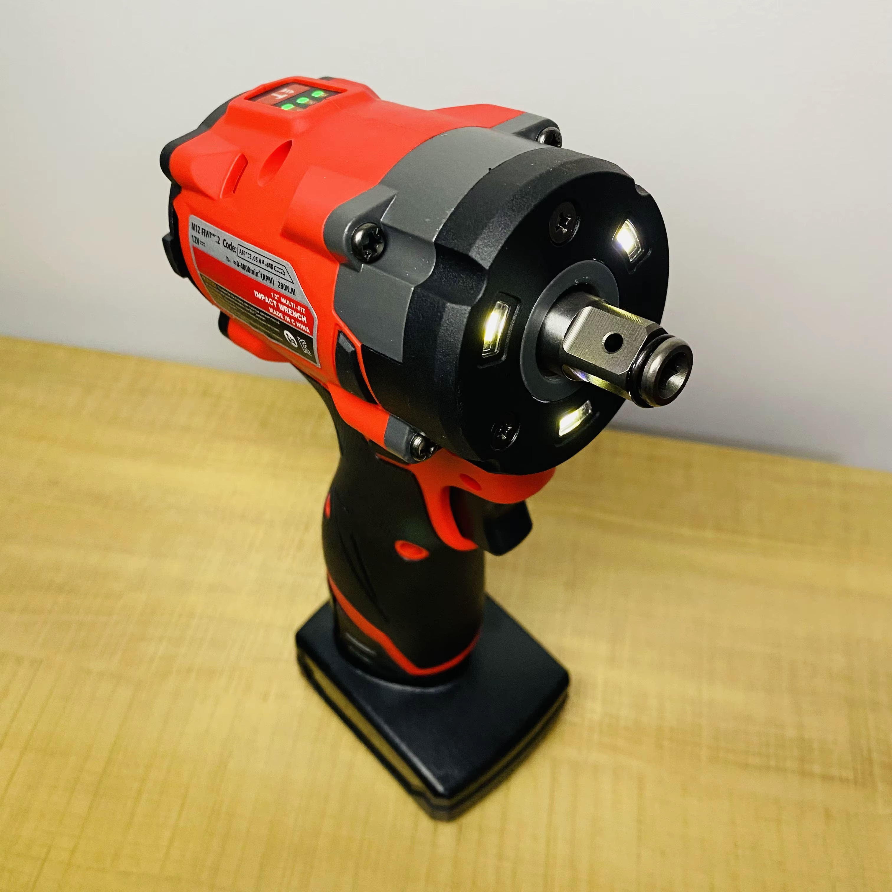 Clé à chocs électrique sans fil 1/2 pouce pour batterie Milwaukee 12V