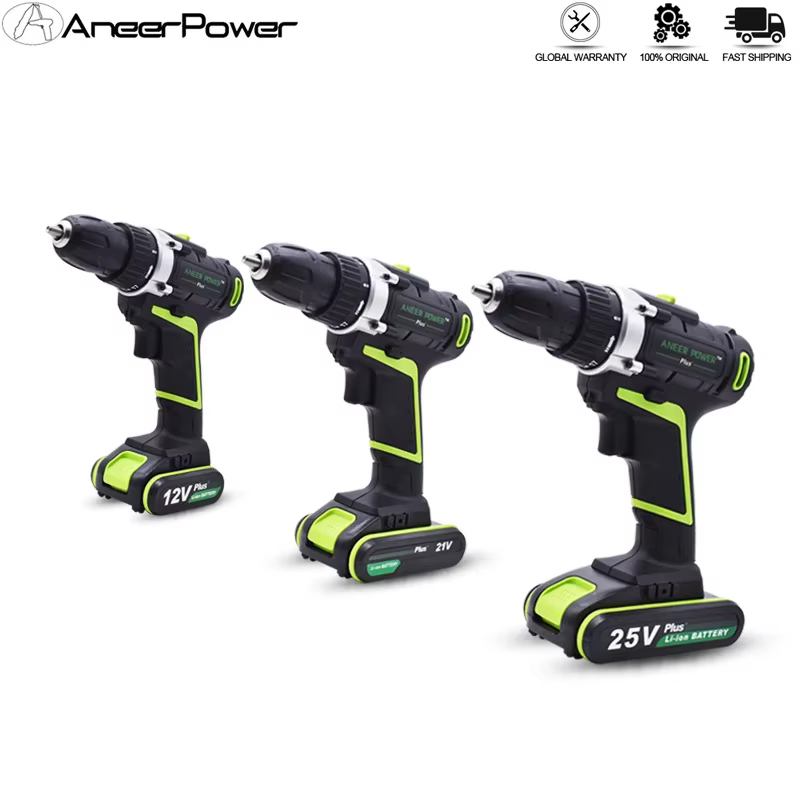 Perceuse électrique manuelle 12V 21V 25V Plus