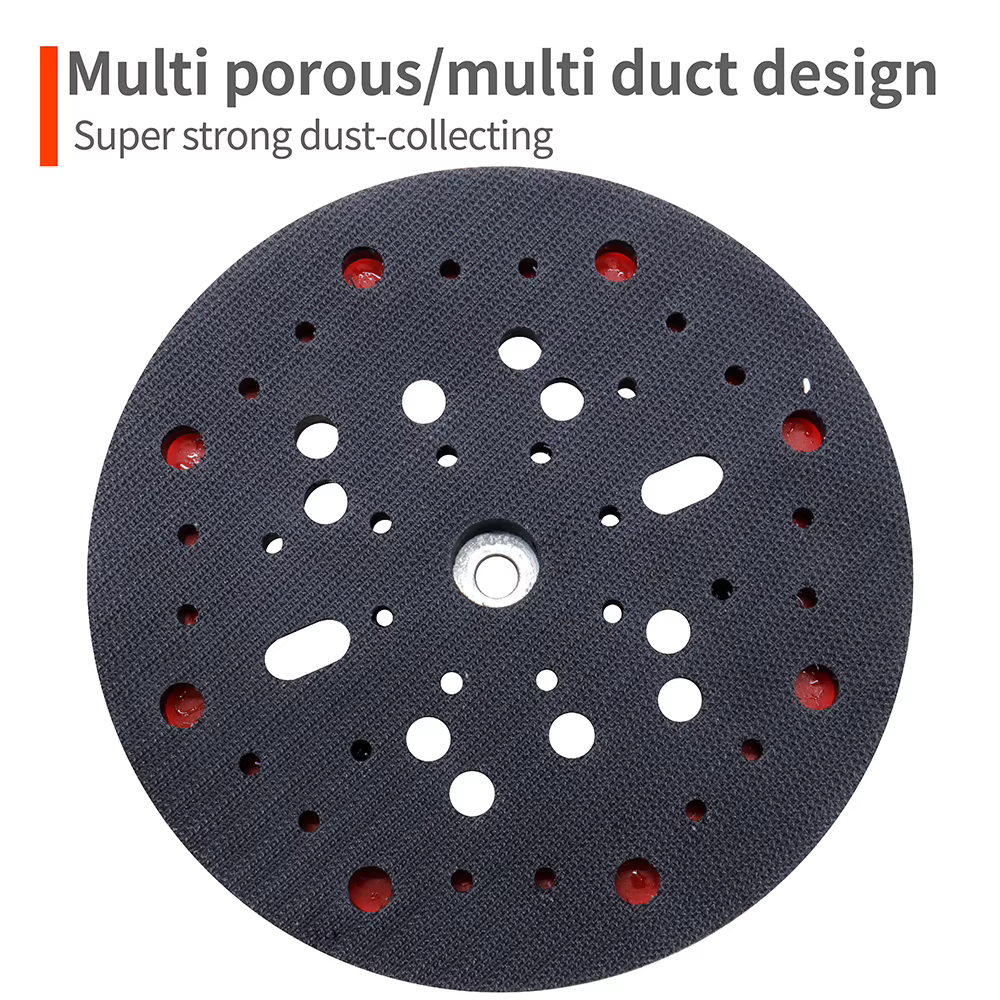 Disque de ponçage universel poreux de 6 pouces avec fixation auto-agrippante et système de collecte des poussières pour diverses ponceuses excentriques