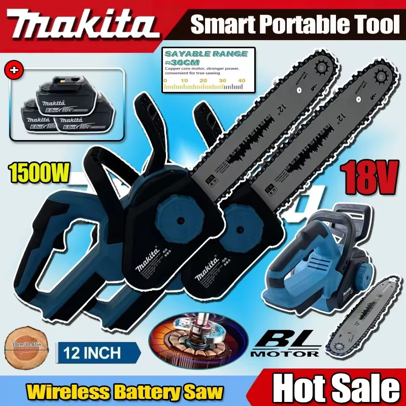 Makita – scie à chaîne électrique sans balais de 12 pouces