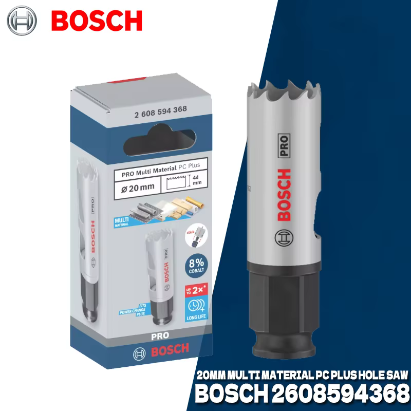 BOSCH 20/38//51/54/60/76/83/92 MM PRO Scie cloche multi-matériaux PC Plus pour perceuses à percussion 2608594368 2608594404 2608594394