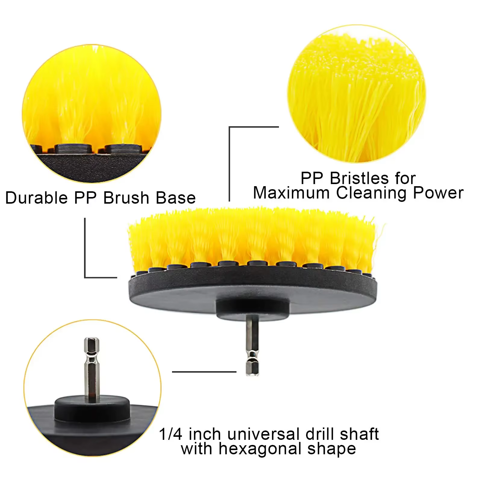 Perceuse électrique, ensemble de brosses pour pneus