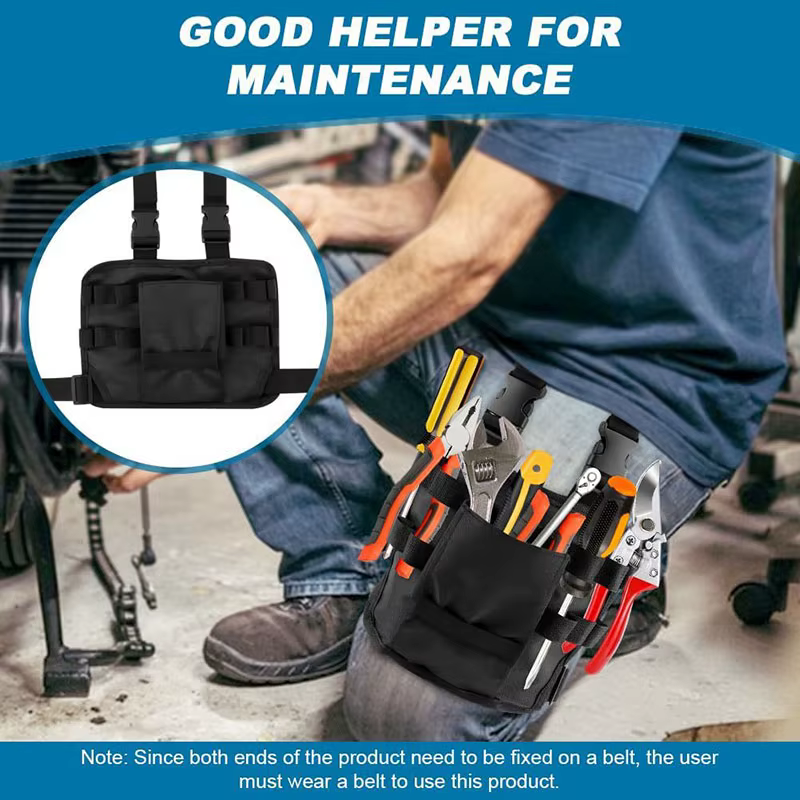 Sac à outils tactique pour ceinture avec étui à clip
