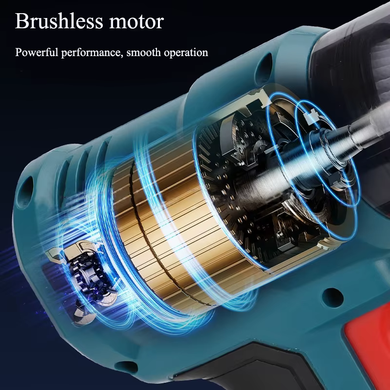 Aspirateur à moteur sans balais Portable VC05 pour batterie Li-ion Makita/DeWalt/Milwaukee/Bosch/Ryobi 18/20V avec réglage de la vitesse
