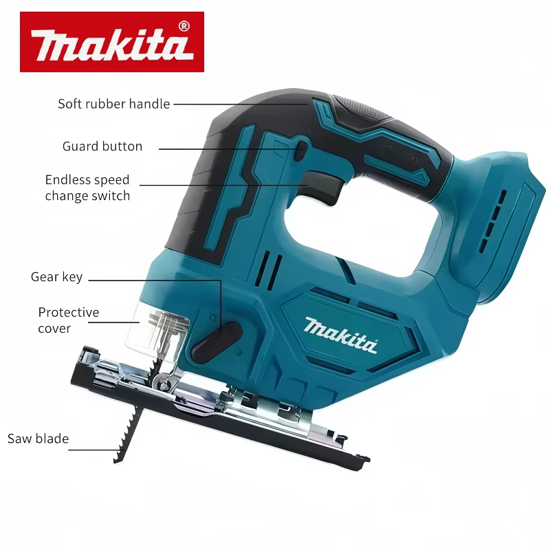 Scie sauteuse électrique sans fil Makita DJV182Z Brushless avec lame de scie