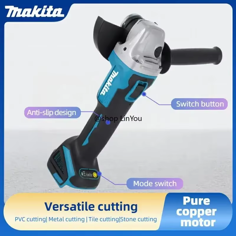 Meuleuse d'angle sans fil Makita DGA504 18V 6.0Ah 125mm à batterie lithium (machine nue)