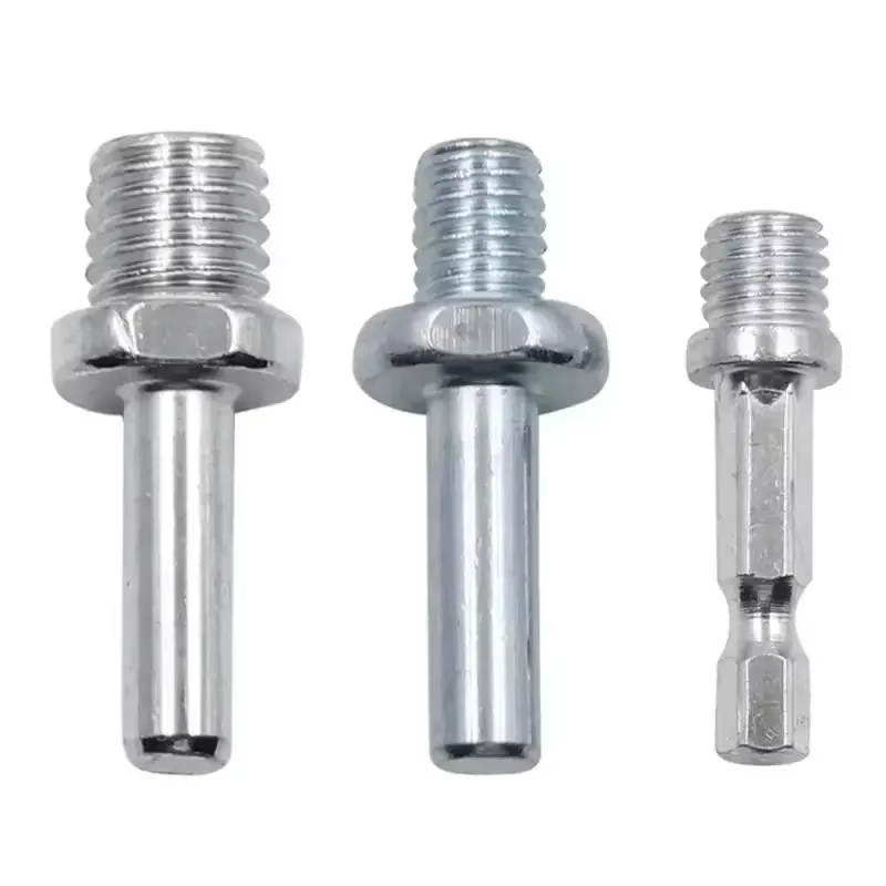 Adaptateur de perceuse mandrin Triangle rond hexagone Conversion bielle M10 M14 pour meuleuse disques de polissage