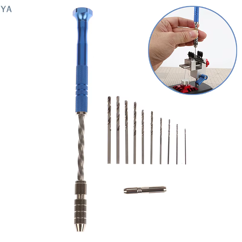 【TL】Kit de perceuse manuelle semi-automatique bleue extensible 0