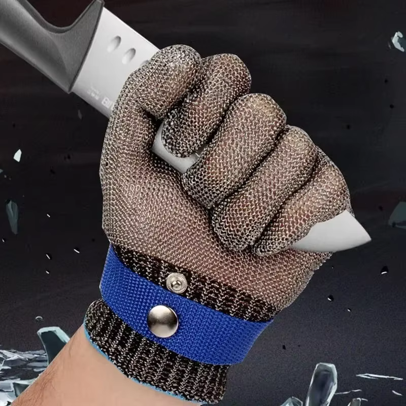 Gants en acier inoxydable