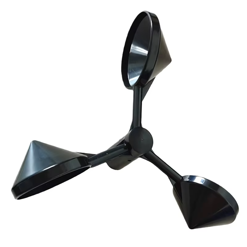 Anémomètre à 3 coupelles pour station météo - Capteur de surveillance de la vitesse du vent - Outil de mesure précise de la vitesse et de la direction du vent