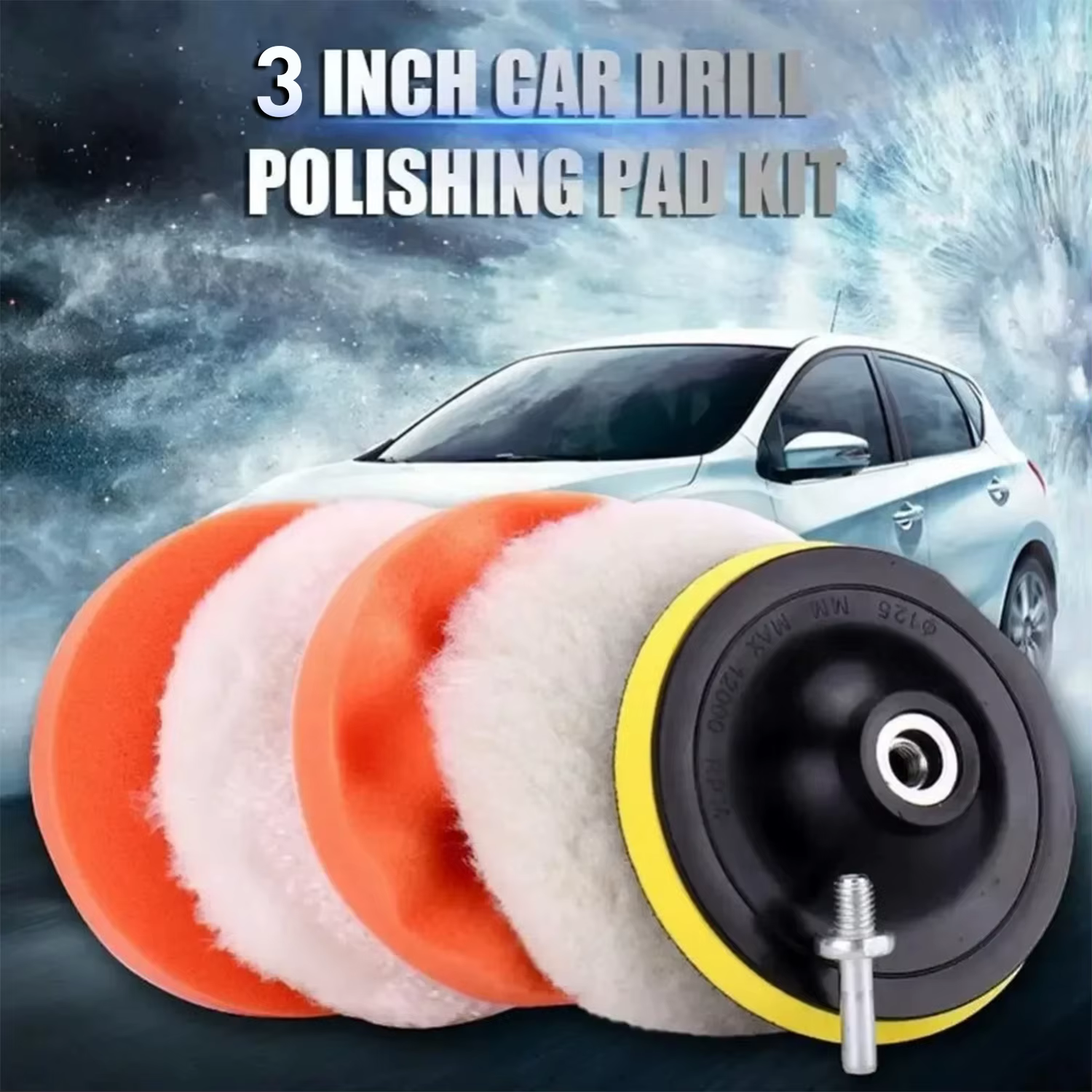 Kit de polissage de voiture 6 pièces