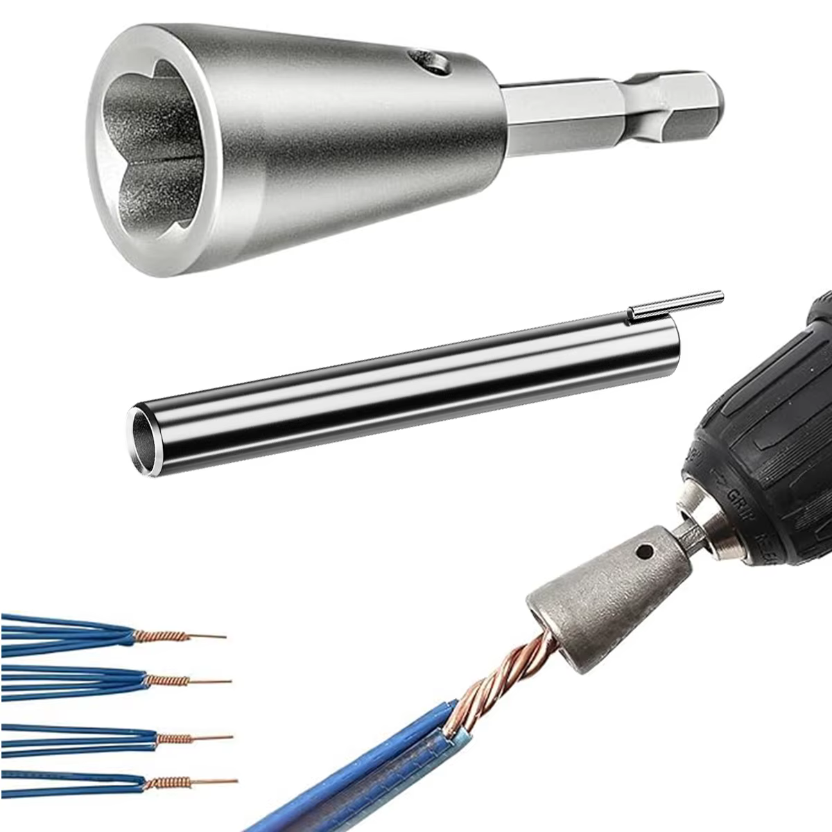 Outil de torsion de fil pour perceuse